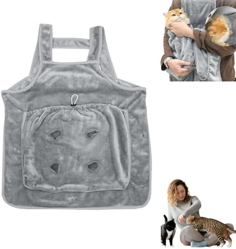 Adjustable Pet Carrier Apron – Hands-Free Cat & Dog Sling