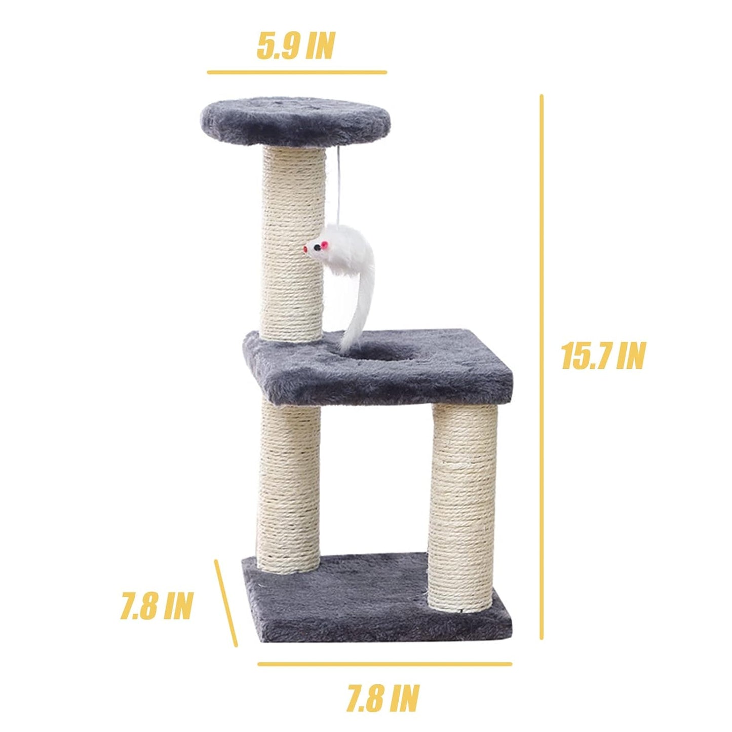 3-Layers Cats Toys Scratching Post