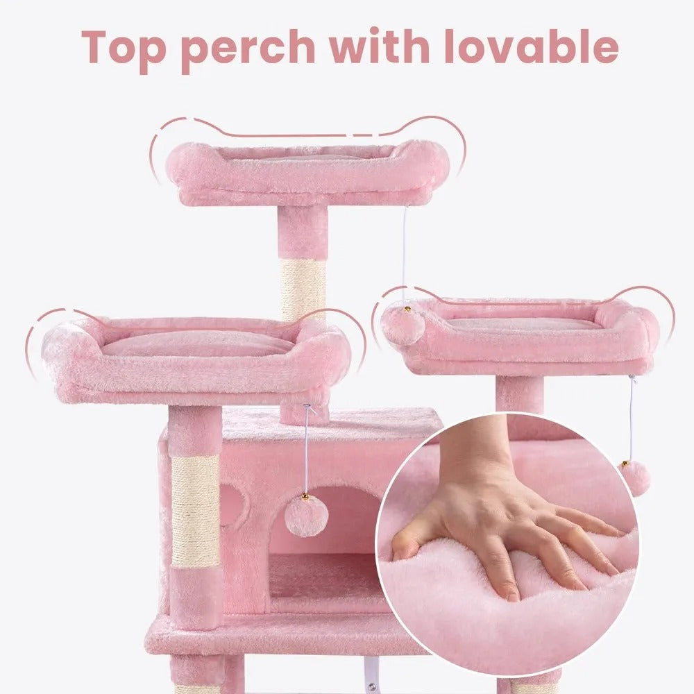 Multi-Level Large Cat Tree Tower