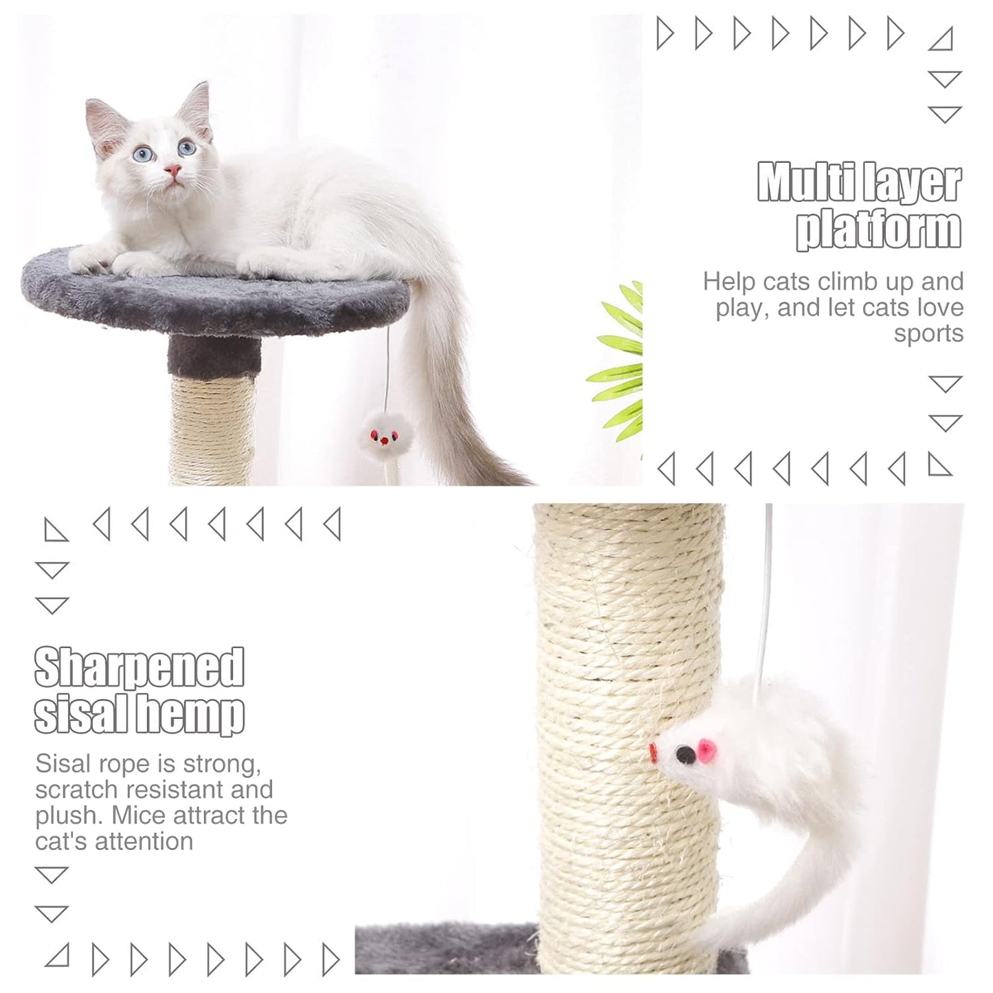 3-Layers Cats Toys Scratching Post