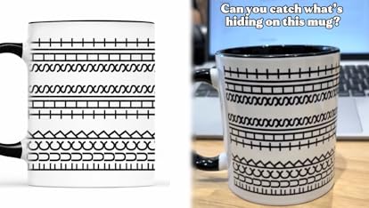 Ceramic Funny Coffee Mug, Hidden Message Cup