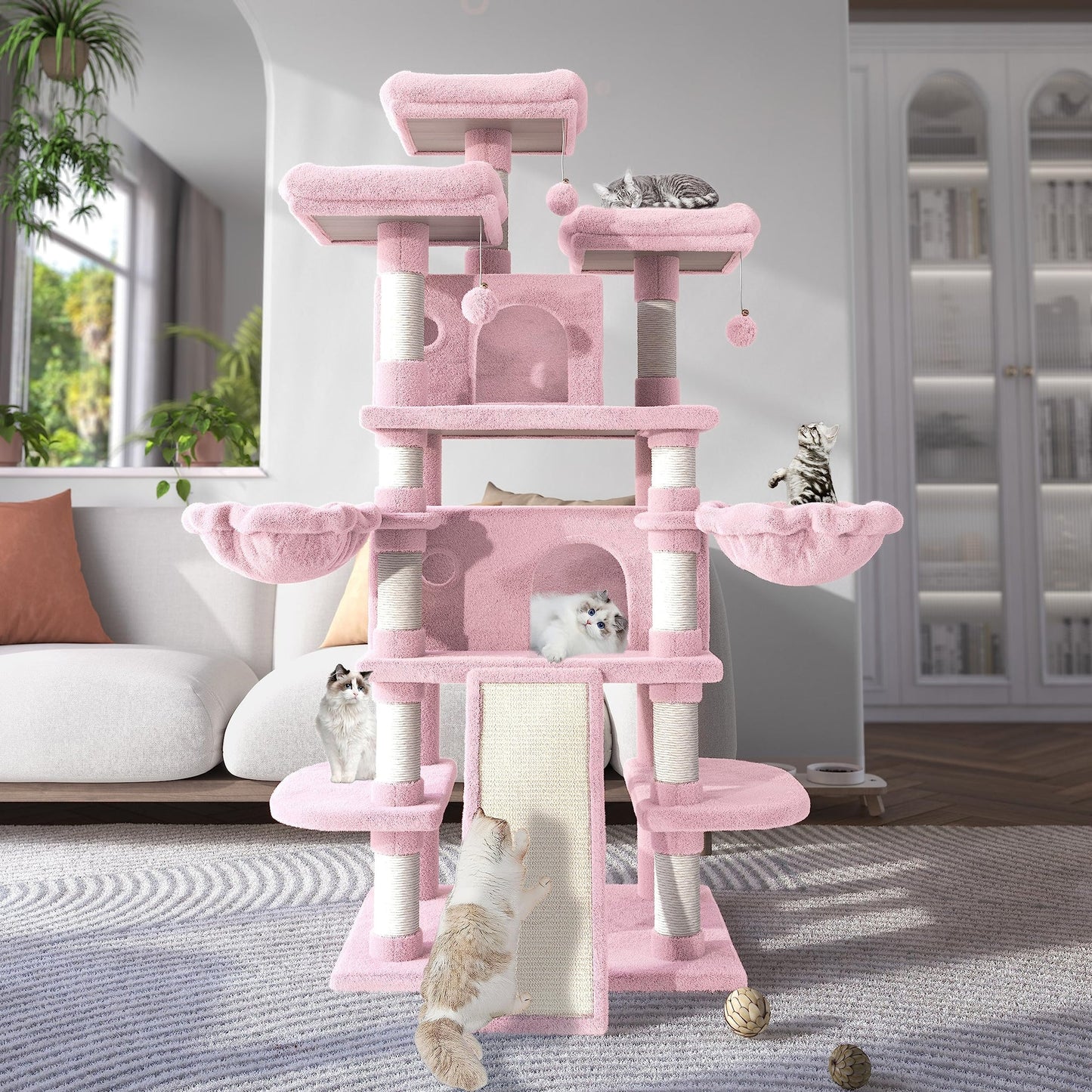Multi-Level Large Cat Tree Tower