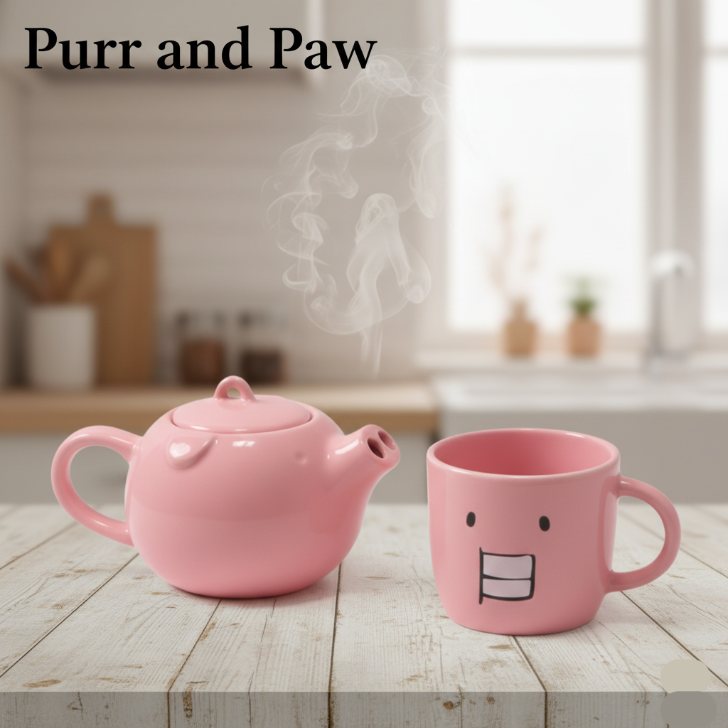 Funny Pig Teapot Set