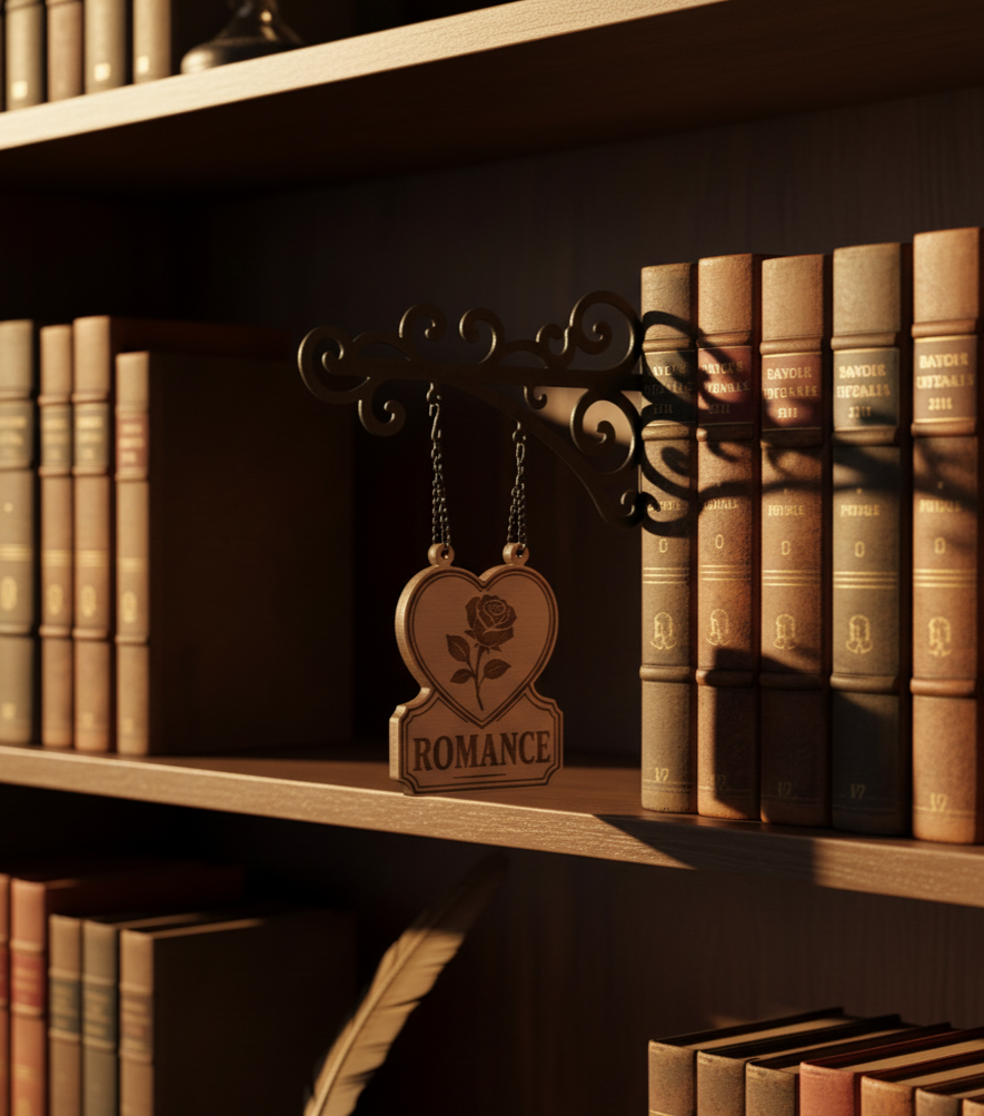 Wooden Book Tavern Sign