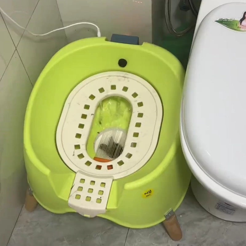 Luxury Auto-Flushing Cat Toilet