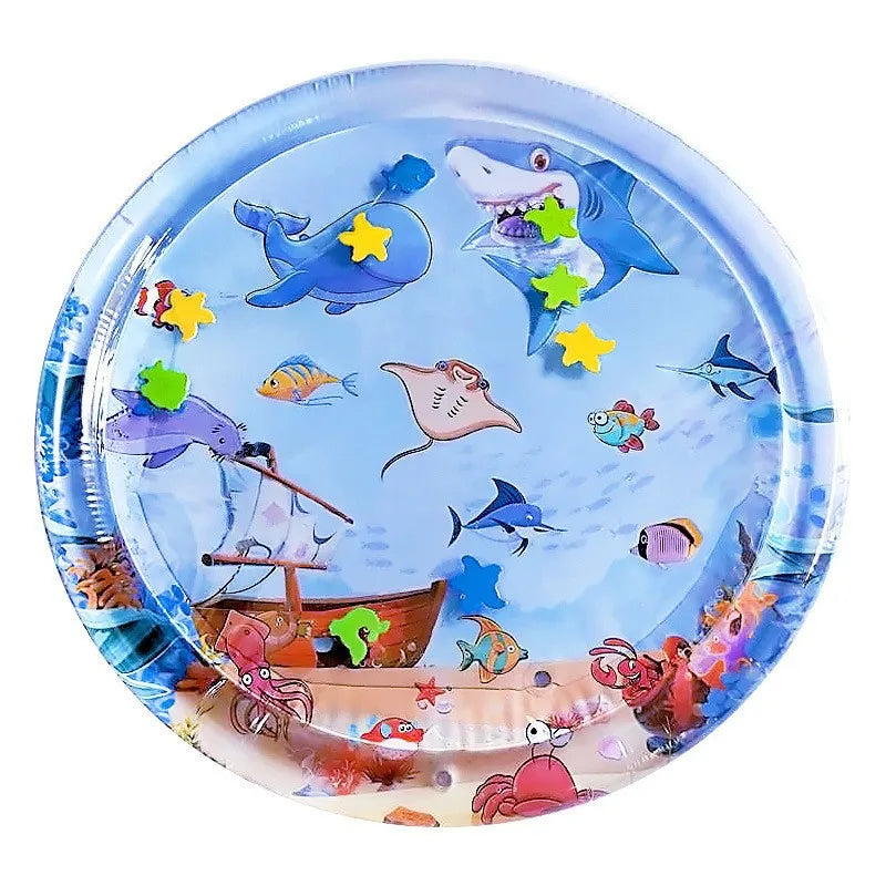 Water Filled Cat Bed with Sea Creatures