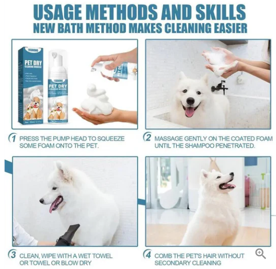 waterless pet shampoo