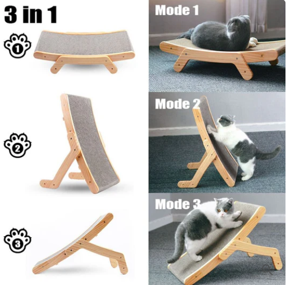 3-in-1 Wooden Detachable Lounge Bed