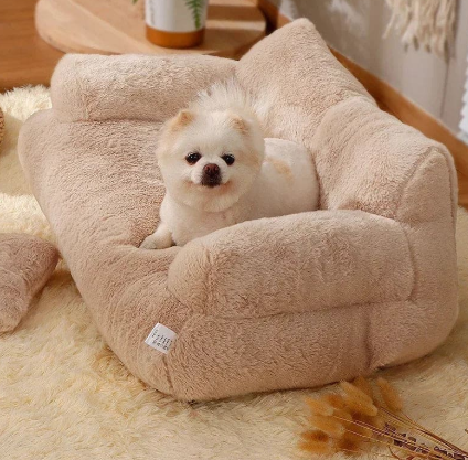 Calming Plushy Dog Sofa