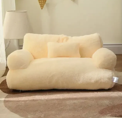 Calming Plushy Dog Sofa