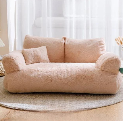 Calming Plushy Dog Sofa