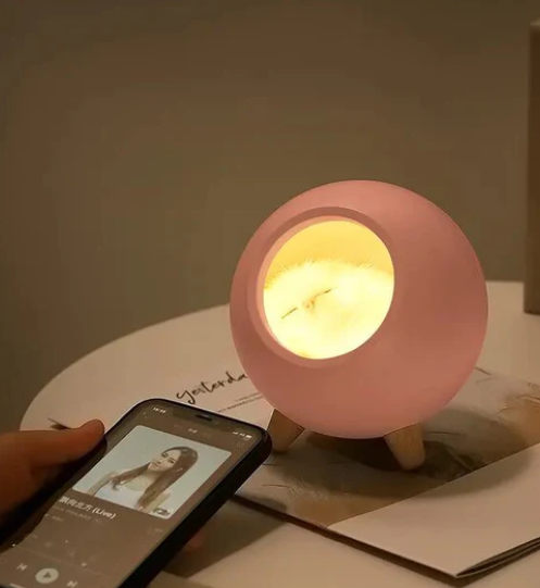 napping cat lamp