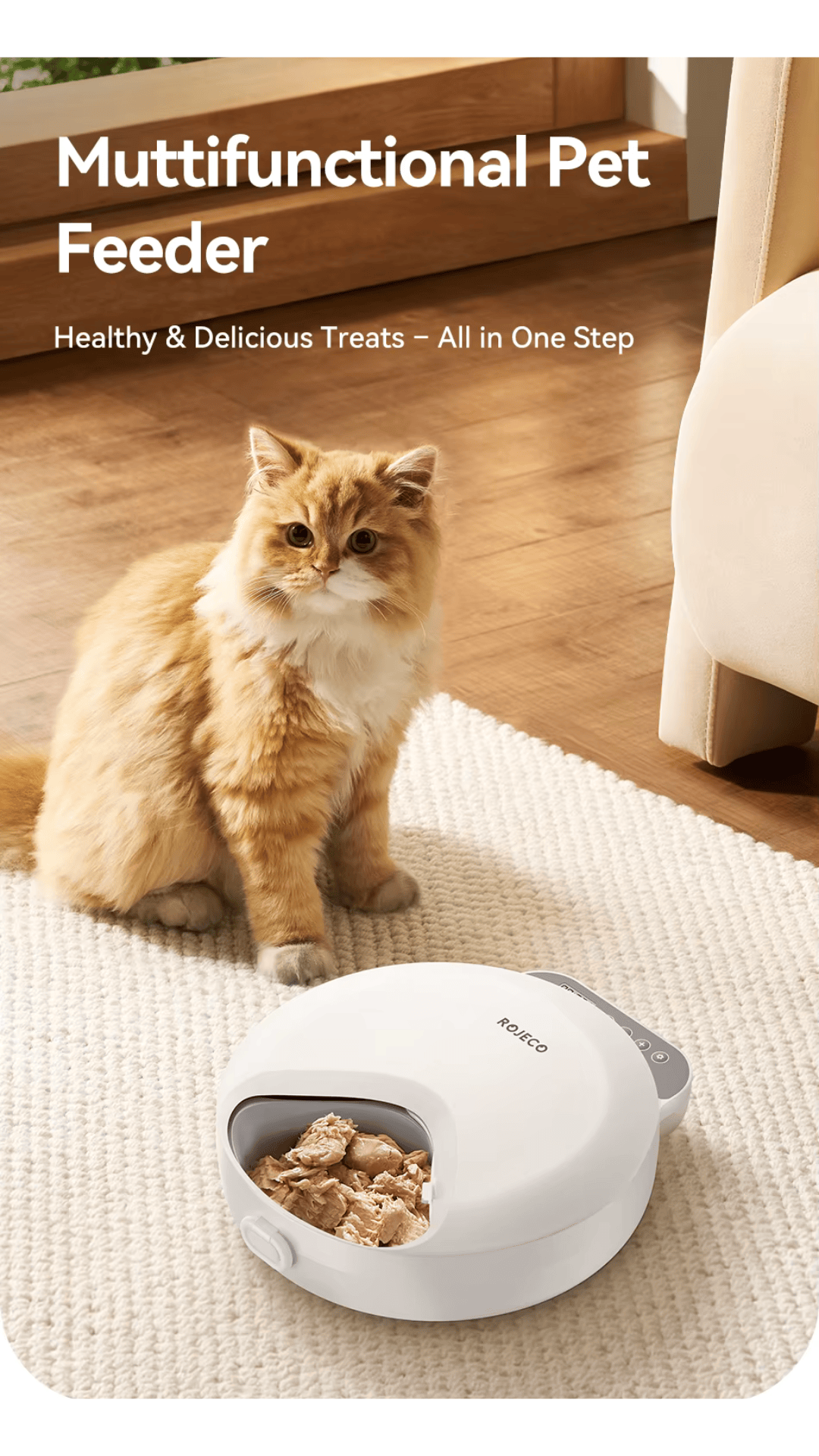 4 Meals Wireless Automatic Cat Feeder