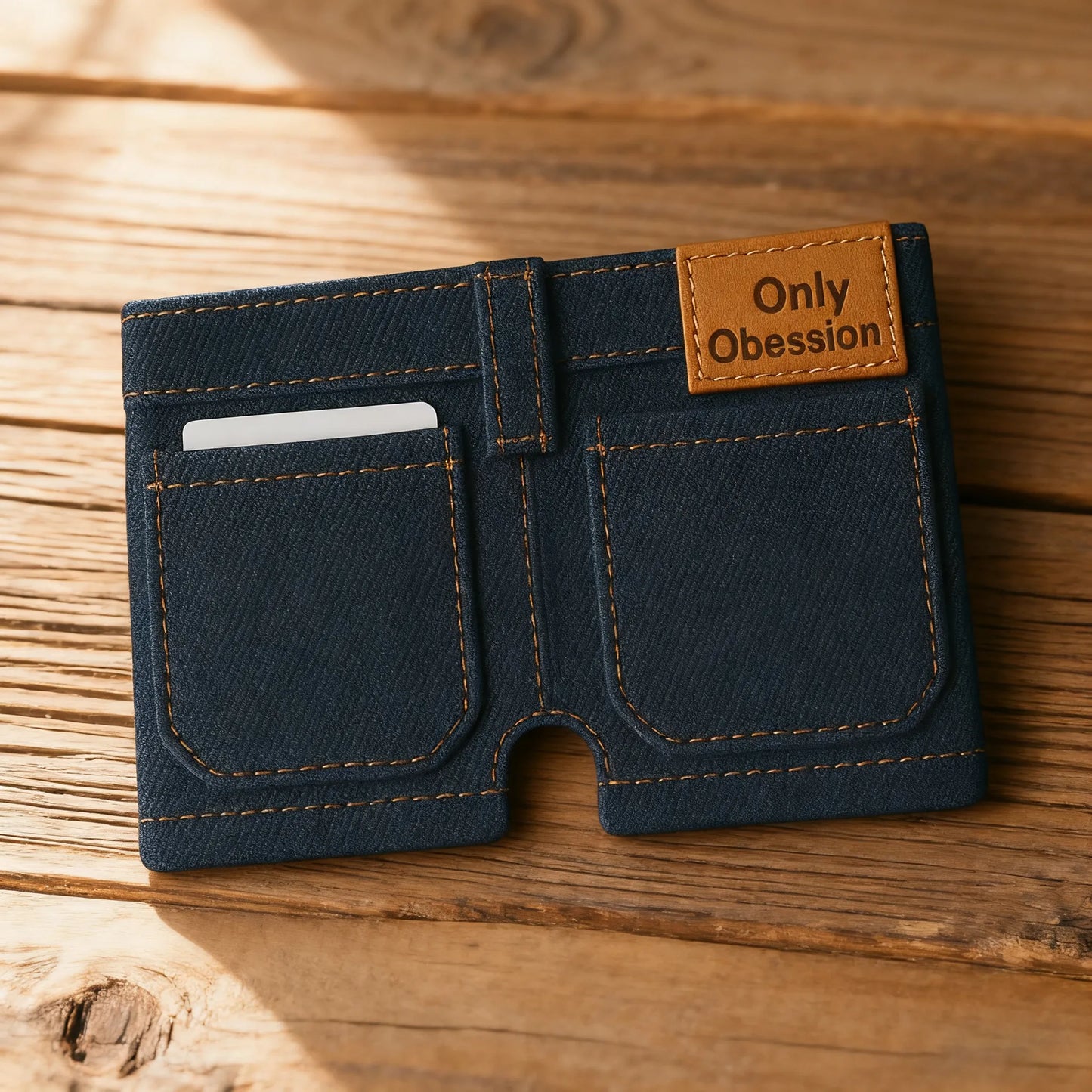 Handmade Denim Shorts Wallet