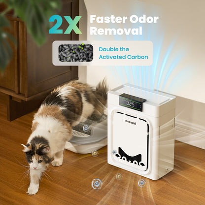 Dual-Side Inlet Air Purifier for Pet Homes