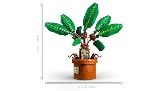 LEGO Harry Potter Mandrake Plant Toy – Magical Herbology Display Set