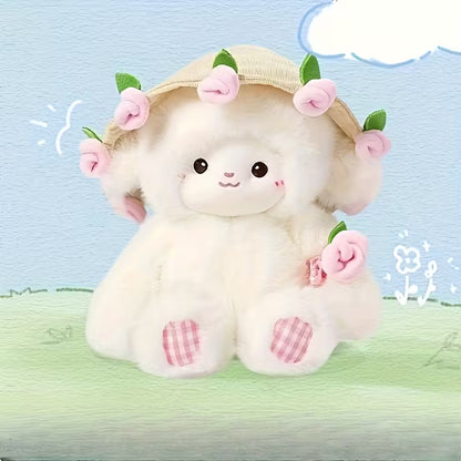 Sheep Plush Toy Lightweight Unique Ornament for Party Childrens Day Collectible Pink