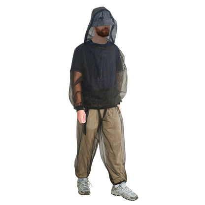 Mosquito Suit - Net Pants & Jacket with Hood - Mesh Bug Suit for Outdoor Protection from Flies, Gnats, No-See-Ums & Midges - Mosquito Clothing for Men & Women with Carrybag, XL Size