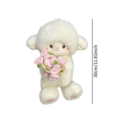 Sheep Plush Toy Lightweight Unique Ornament for Party Childrens Day Collectible Pink