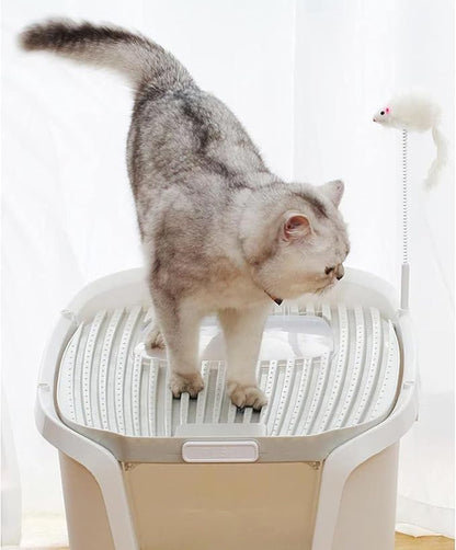 Double-Door Cat Litter Box