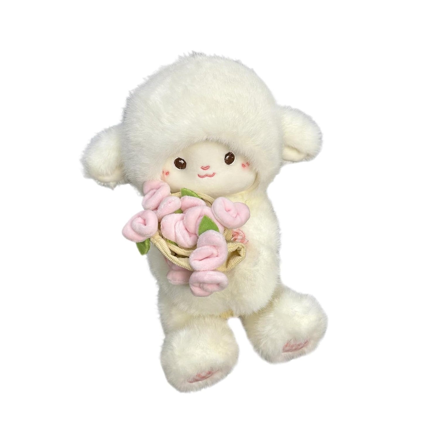 Sheep Plush Toy Lightweight Unique Ornament for Party Childrens Day Collectible Pink