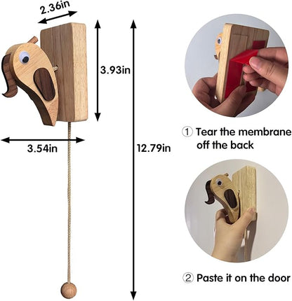 Funny Handmade Woodpecker Doorbell