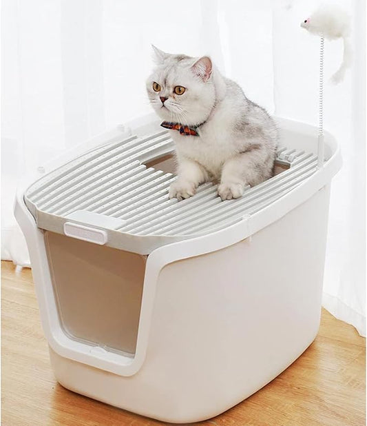 Double-Door Cat Litter Box