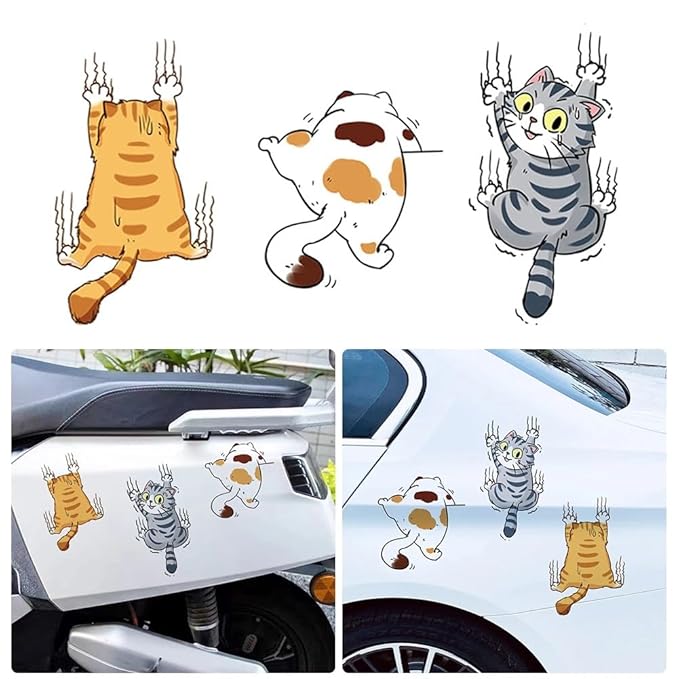 Funny Cat Car Stickers