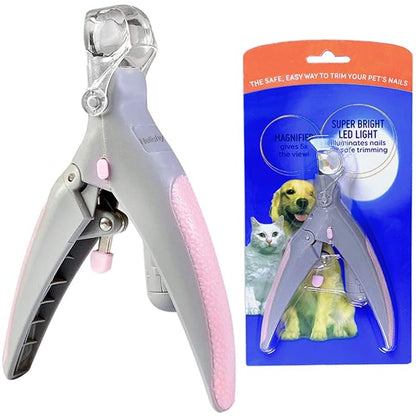 Safe Pet Nail Cutter with Light & Magnifier