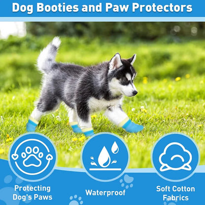 Dog Booties and Paw Protectors, Anti-Slip Waterproof Dog Sock