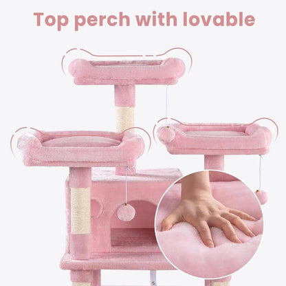 Multi-Level Large Cat Tree Tower