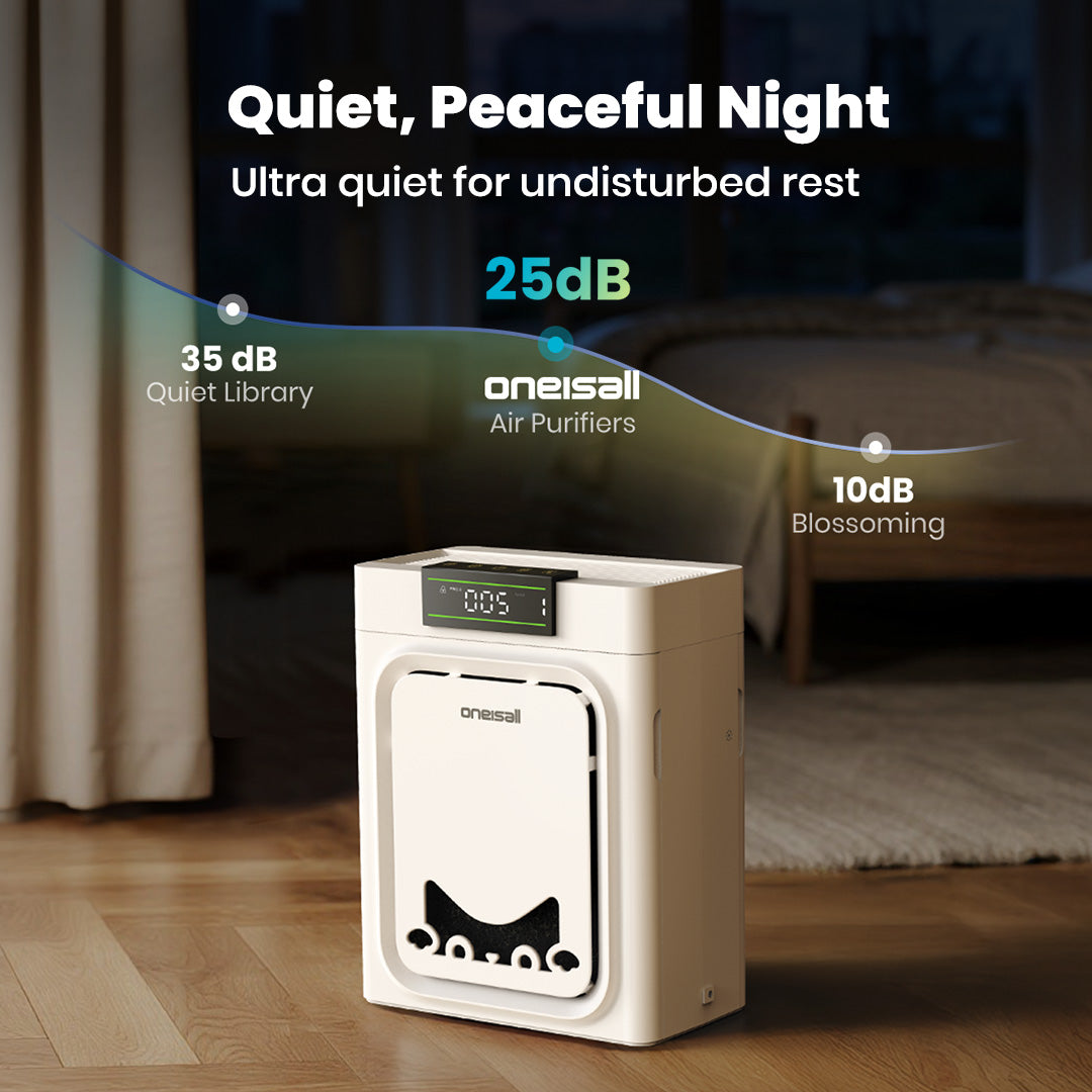 Dual-Side Inlet Air Purifier for Pet Homes
