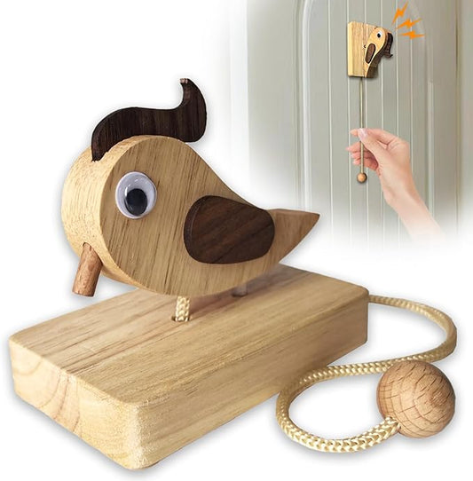 Funny Handmade Woodpecker Doorbell