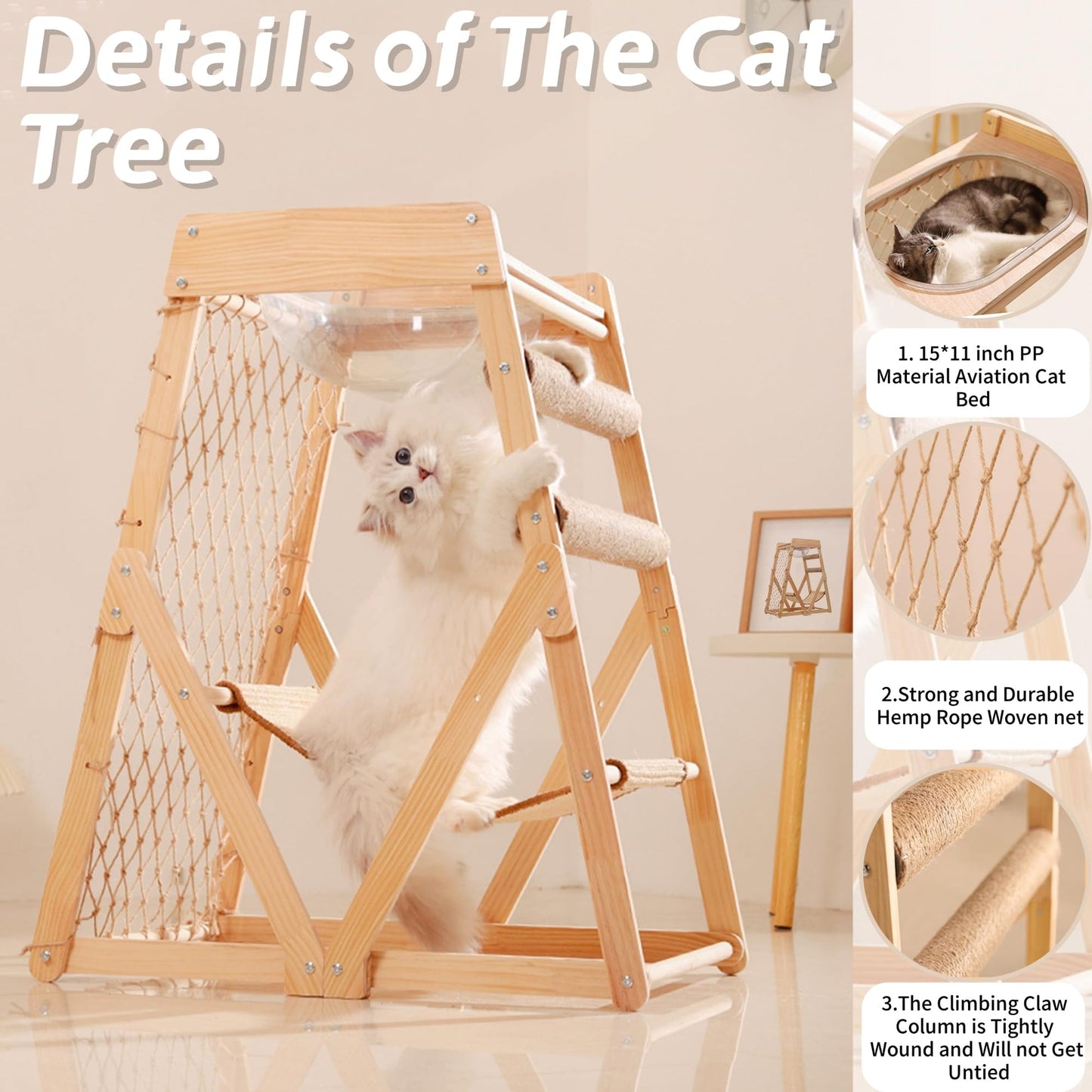 Wooden Triangle Climbing Frame