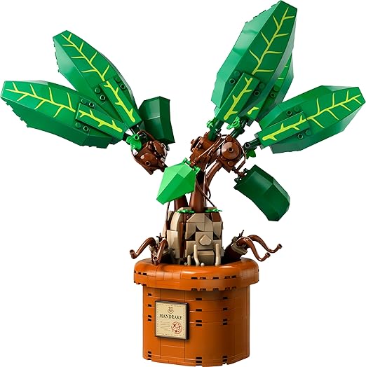 LEGO Harry Potter Mandrake Plant Toy – Magical Herbology Display Set