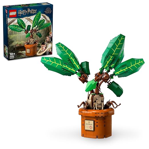 LEGO Harry Potter Mandrake Plant Toy – Magical Herbology Display Set