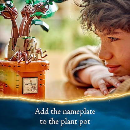 LEGO Harry Potter Mandrake Plant Toy – Magical Herbology Display Set