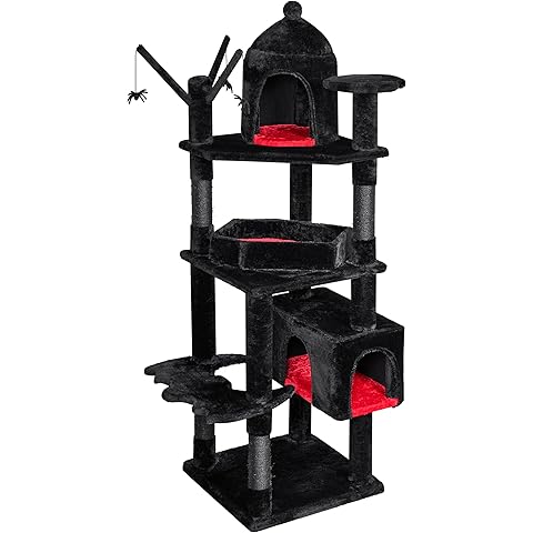 Gothic Cat Tree with Coffin Bed