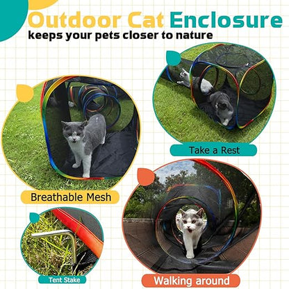 Portable Cat Play Tent and Tunnel Set