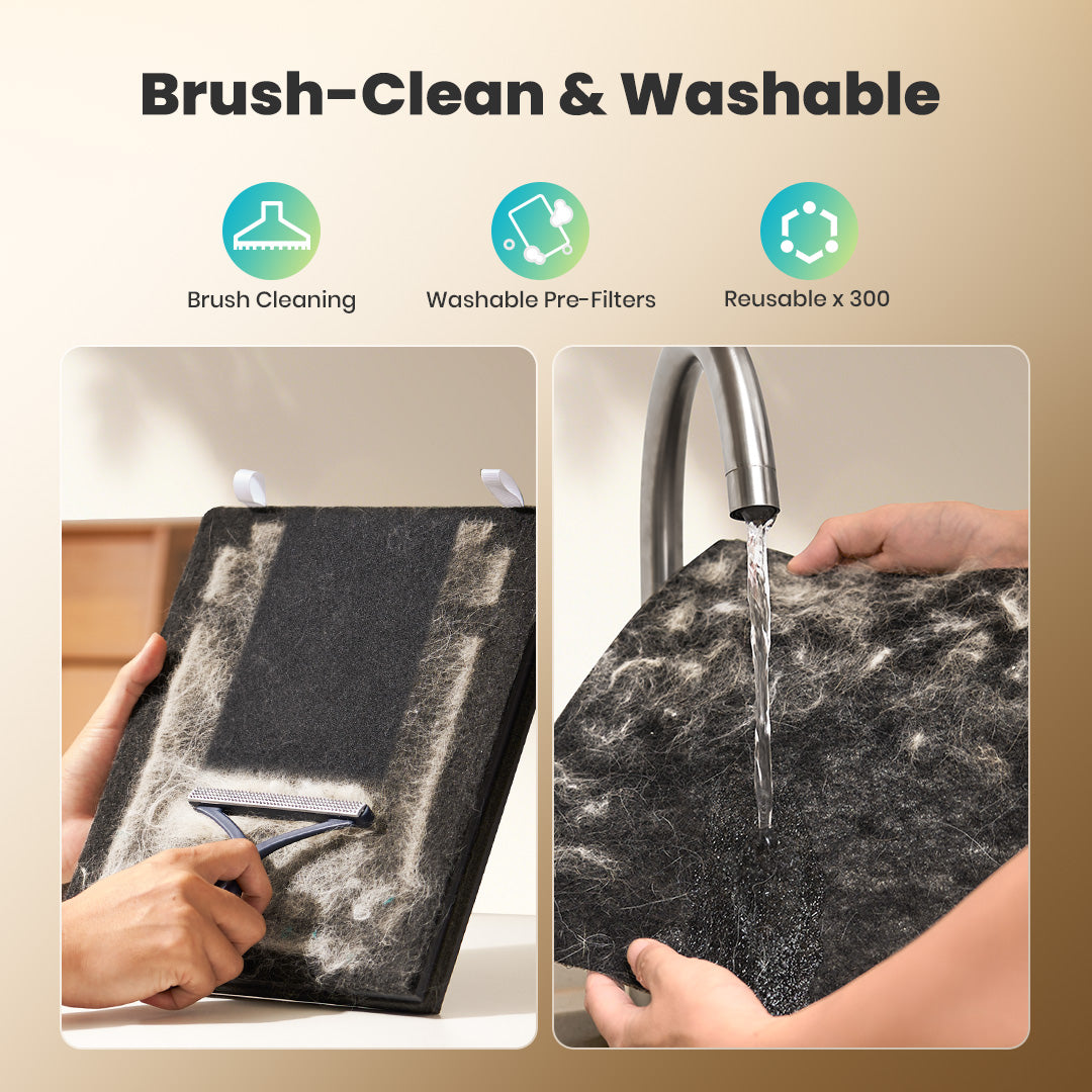 Dual-Side Inlet Air Purifier for Pet Homes