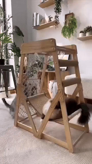 Wooden Triangle Climbing Frame