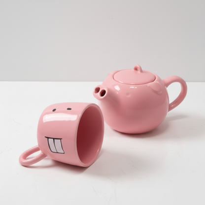 Funny Pig Teapot Set