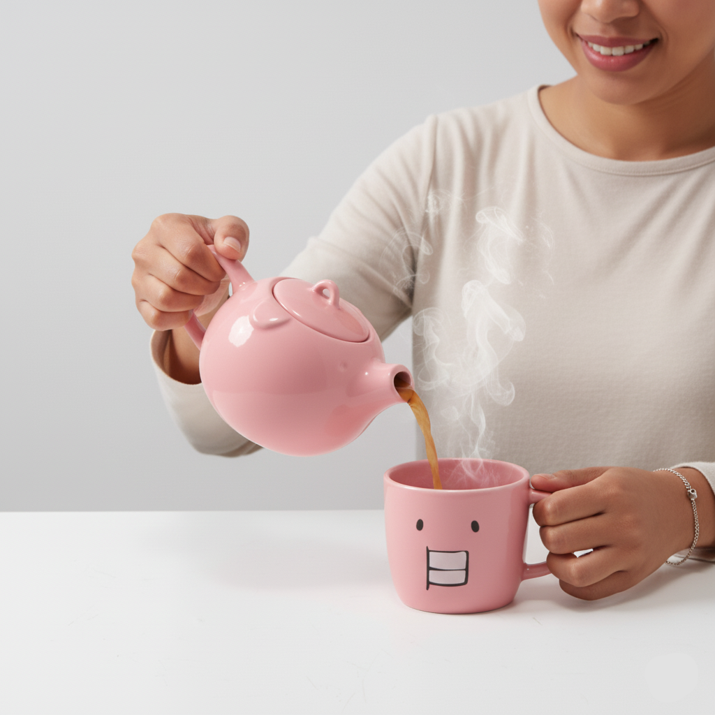 Funny Pig Teapot Set