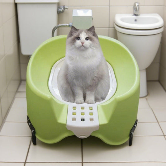 Luxury Auto-Flushing Cat Toilet