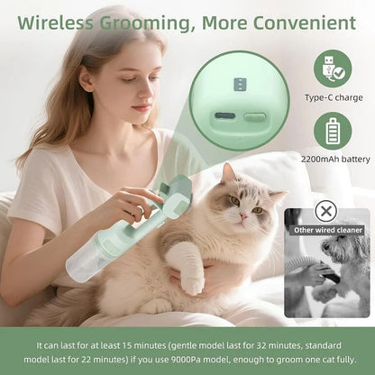 5-in-1 Pet Handheld Cordless Grooming Vacuum