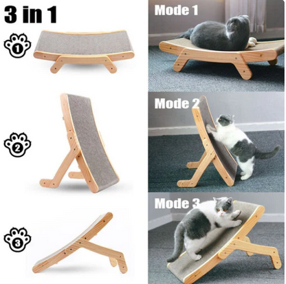 3-in-1 Wooden Detachable Lounge Bed