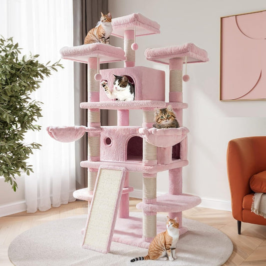 Multi-Level Large Cat Tree Tower