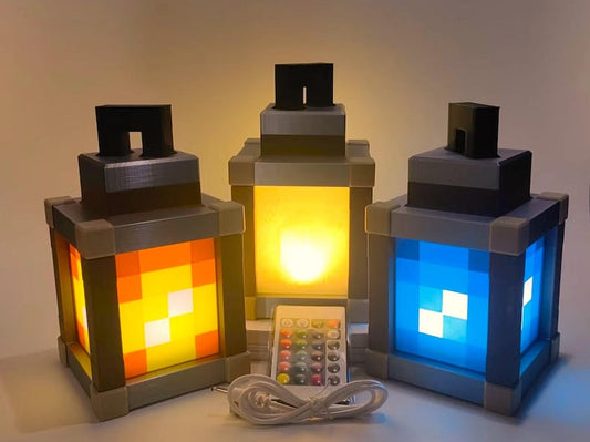 Minecraft Night Light Lantern Chargeable & Bigger- Night Lamp